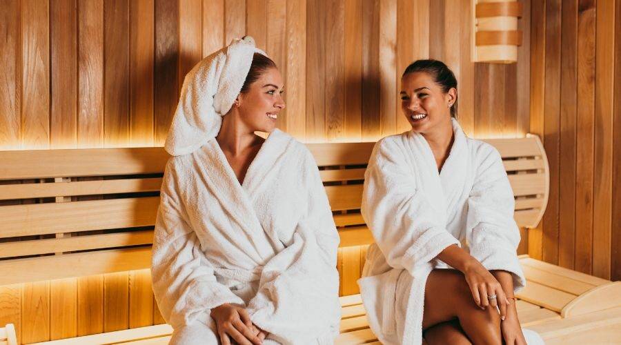 Infrared sauna with red light therapy (1)