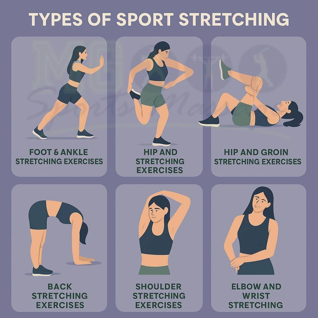 Types of sport stretching massage