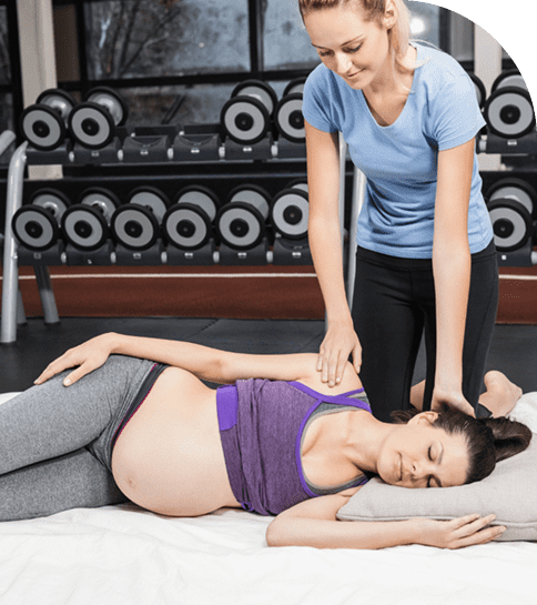 Prenatal massage therapy for pregnant woman